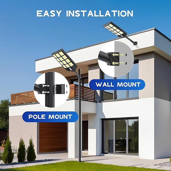 OKPRO Solar Lights Outdoor Waterproof, 8000W Solar Street Light - Image 6