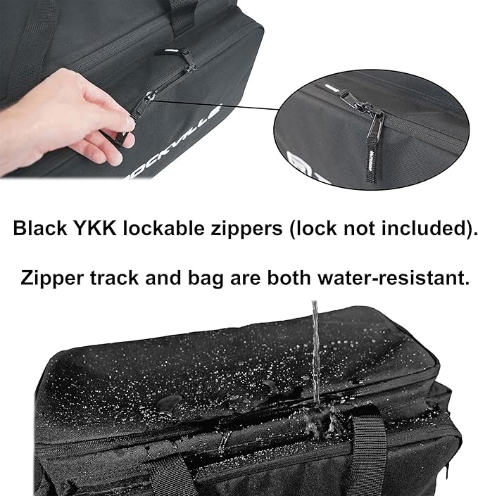 Rockville UT-BAG10 DJ Utility/Cable Bag, 10 Compartments, Padded Straps - Image 5