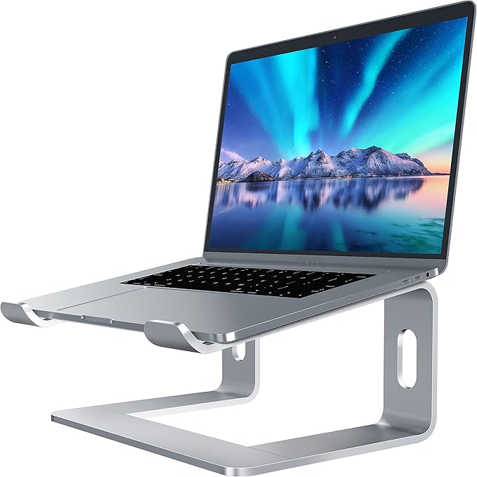 SOUNDANCE Laptop Stand, Aluminum Computer Riser, Ergonomic Laptops Elevator by Soundance