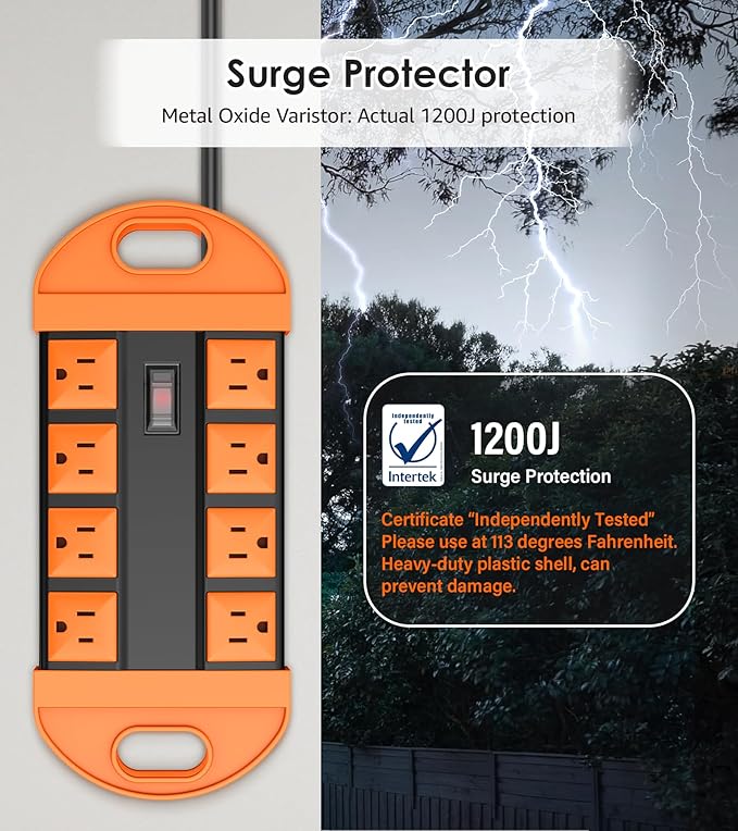 CCCEI Outdoor Power Strip Weatherproof - Image 3