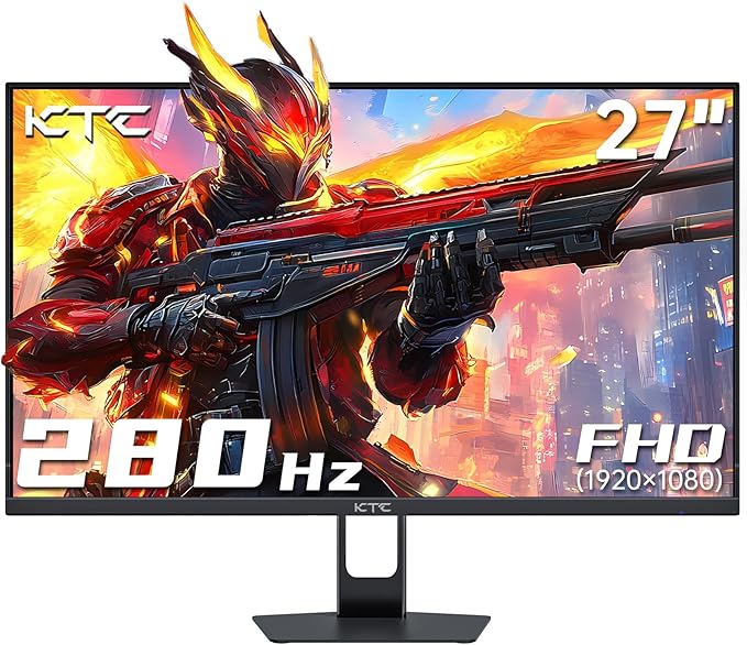 KTC 27 Inch 280Hz Gaming Monitor, FHD 1080P 240Hz PC Computer Monitor, Fast VA by KTC