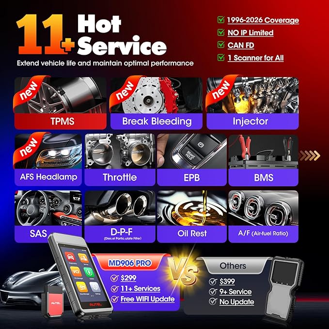 Autel Scanner MaxiDIAG MD906 PRO All System Diagnostic Tool, 2026 MD906PRO Same - Image 5