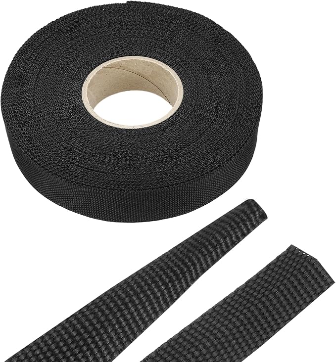 MECCANIXITY Braided Cable Sleeves Heat Shrinkable Fabric Sleeving, 5/8" 60ft by MECCANIXITY