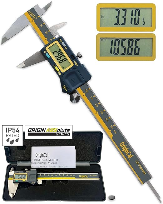 iGAGING Absolute Origin 0-6" Digital Caliper, IP54 Stainless Steel, SPC/USB by iGaging
