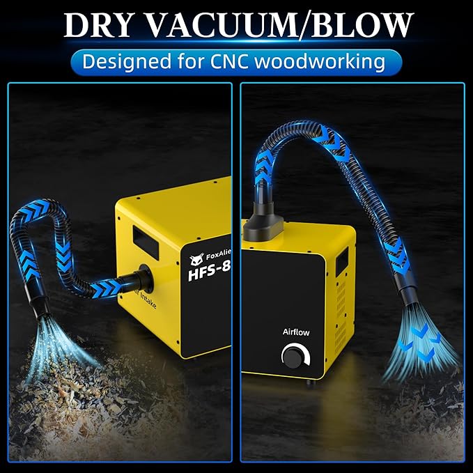 FoxAlien 800W Desktop Dust Collector HFS-800 - Image 5
