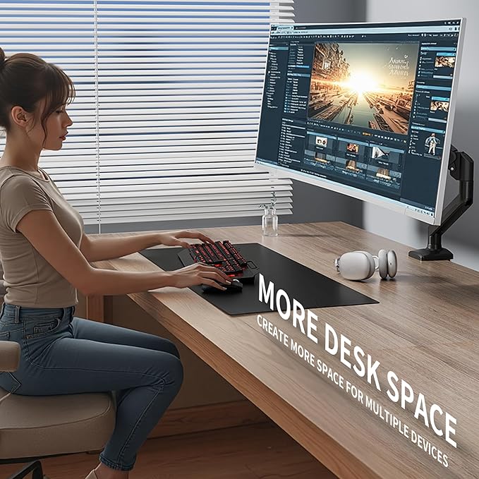 Single Monitor Arm Desk Mount，Gas Spring Monitors Arm - Image 8