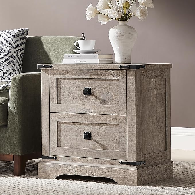 T4TREAM 24" Farmhouse Nightstand - Image 2