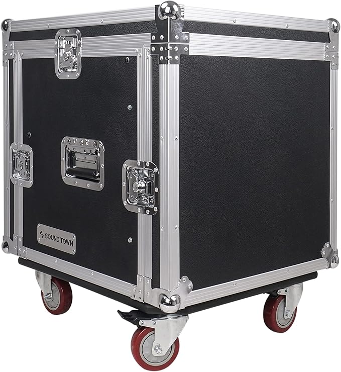 Sound Town High-Quality 1/2” Plywood 10U PA DJ Pro Audio Rack/Road ATA Case - Image 2