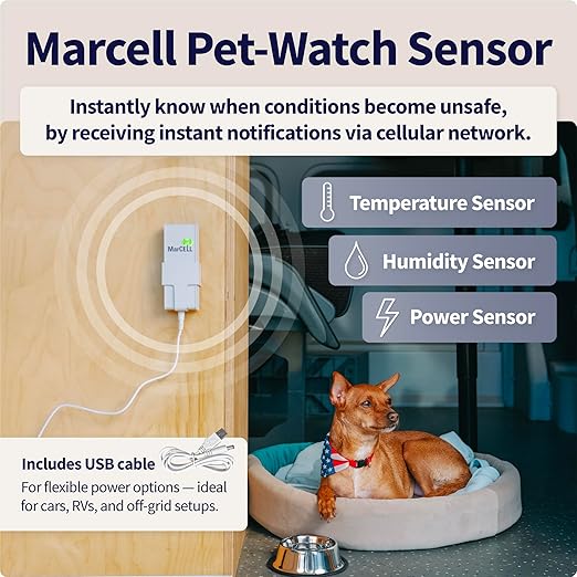 MarCELL Pet Watch Bundle – Cellular Temperature Monitor, Humidity & Power - Image 3