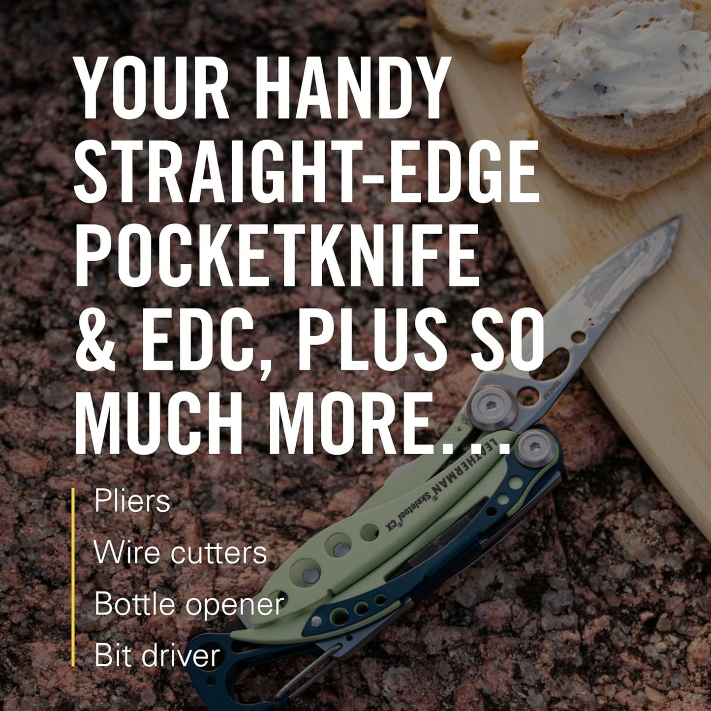 LEATHERMAN, Skeletool CX, 7-in-1 Lightweight, Minimalist Multi-Tool for Everyday Carry (EDC), Home, Garden & Outdoors, Sandstorm