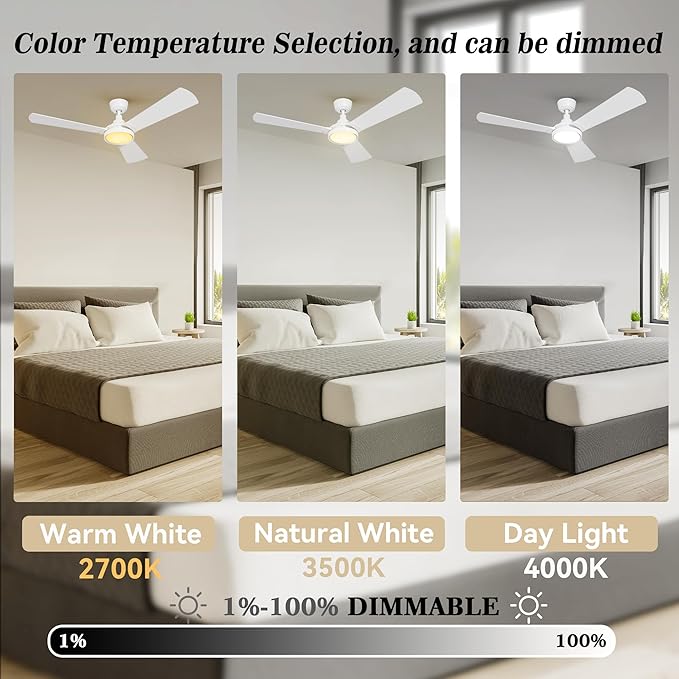 SMAAIR 52 Inch Smart Wifi Ceiling Fans - Image 4