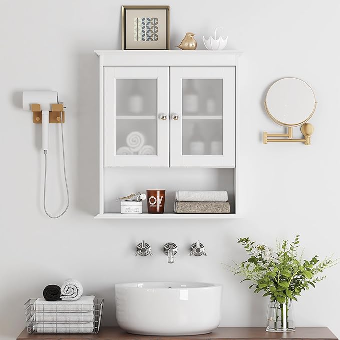 Spirich Bathroom Cabinet Wall Mounted, Medicine Cabinet Organizer - Image 3