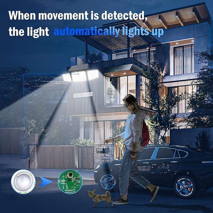 daphino 2500LM Solar Lights Outdoor - Image 7