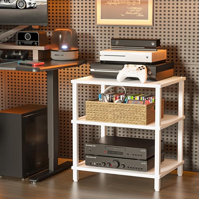 3-Tier AV Media Player Stand, Modern Stereo Cabine, Game Console Shelf - Image 8