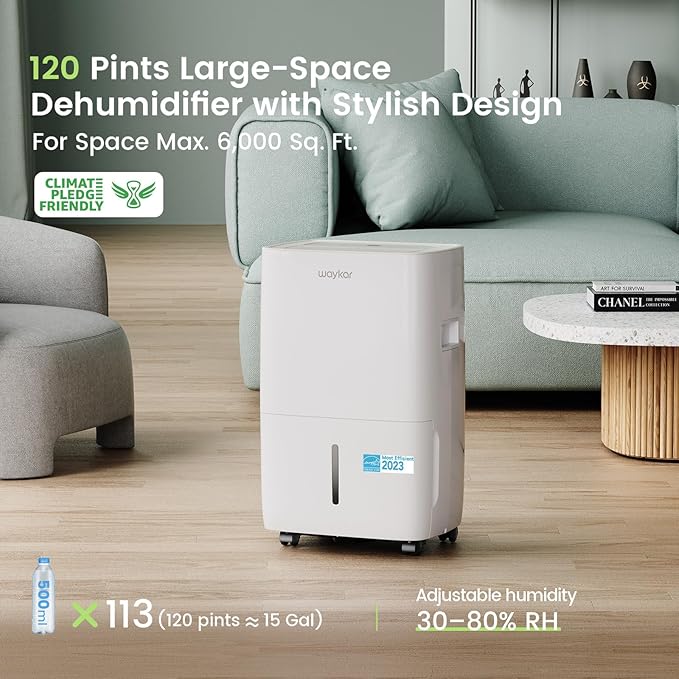 Waykar 120 Pints Energy Star Dehumidifier - Image 2