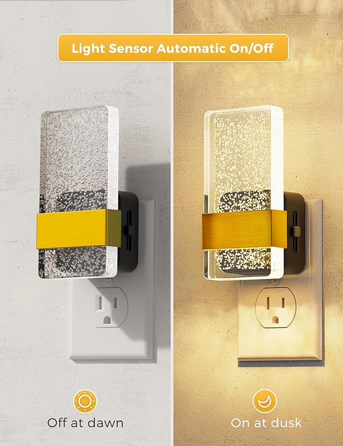 L LOHAS LED Night Lights Plug Into Wall, 2 Pack Plug in Night Light LED - Image 2