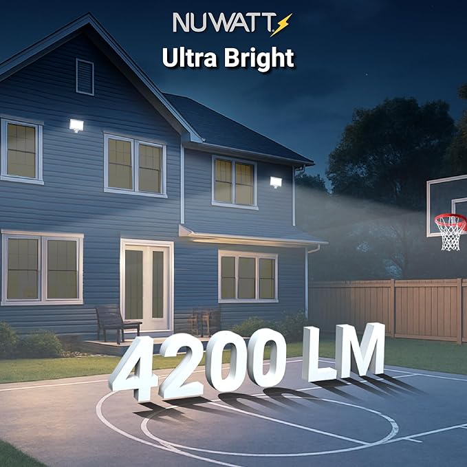 NUWATT 30W LED Flood Light, 3CCT 3000K/4000K/5000K Selectable, IP65 Waterproof - Image 5