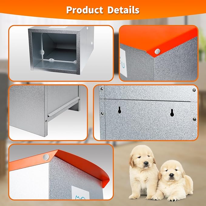 Dog Feeder - Galvanized Metal Pet Food Station - Image 5