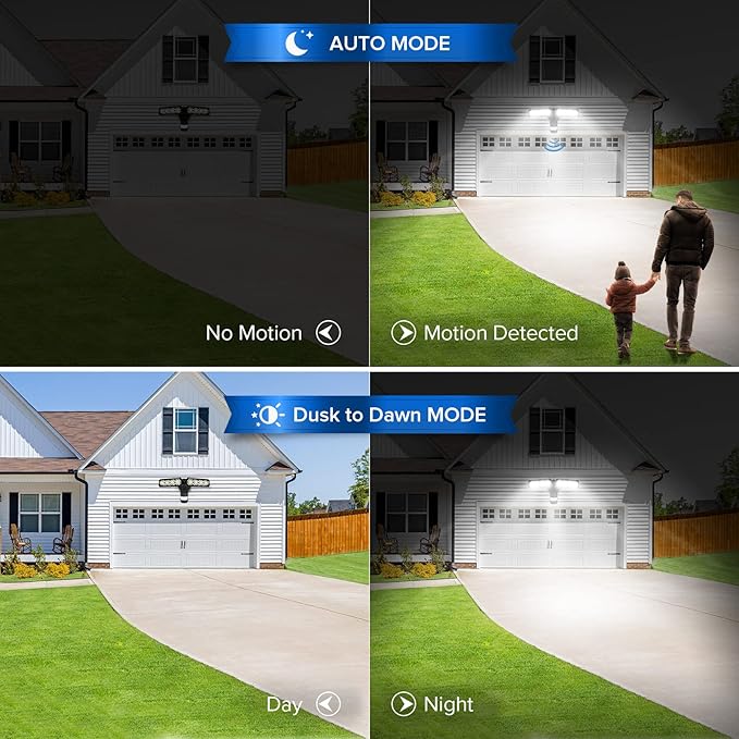 SANSI 36W 3600LM LED Motion Sensor Outdoor Light, 000 Hrs Lifespan Security - Image 4