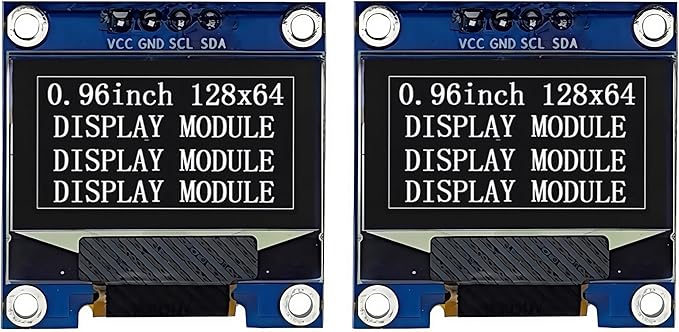 Haldzemo 0.96" OLED Display Module I2C IIC Serial 128X64 SSD1306 LCD Screen VCC by Haldzemo