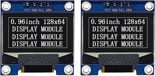 Haldzemo 0.96" OLED Display Module I2C IIC Serial 128X64 SSD1306 LCD Screen VCC by Haldzemo