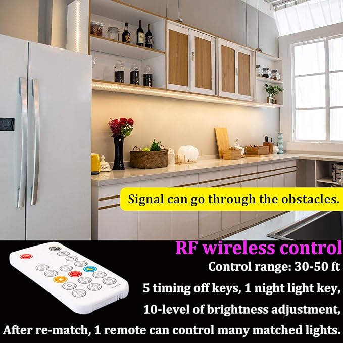 WOBANE Warm White LED Strip, Dimmable LED Light Strips - Image 2
