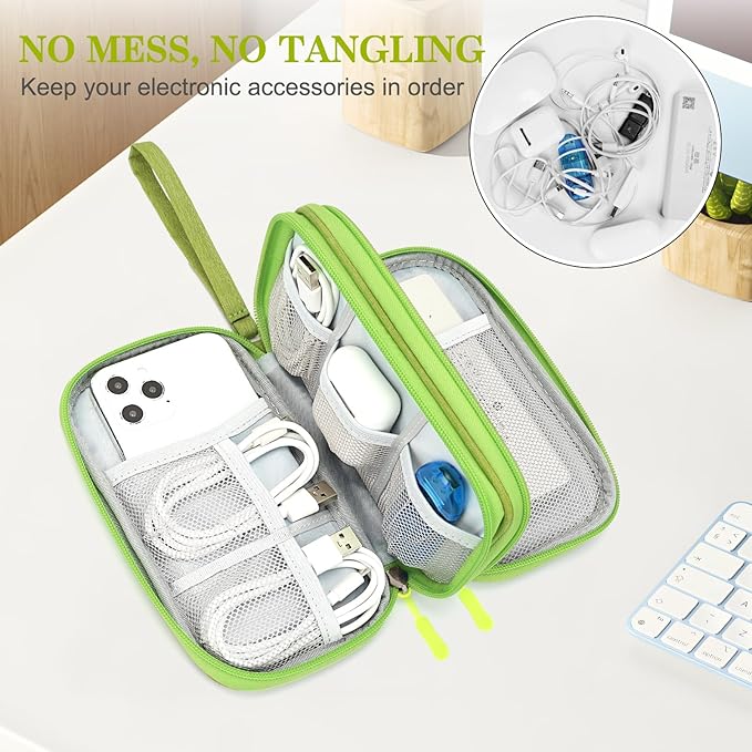 FYY Travel Cable Organizer Pouch Electronic Accessories Carry Case Portable - Image 5