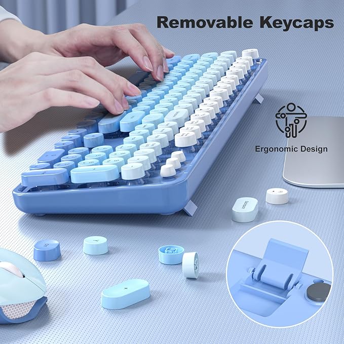 MOFII Wireless Keyboard and Mouse Combo, Full Size 2.4G Plug and Play - Image 6