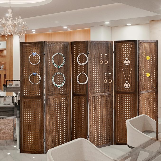 Aleesing 6 Panel Pegboard Display - Image 9