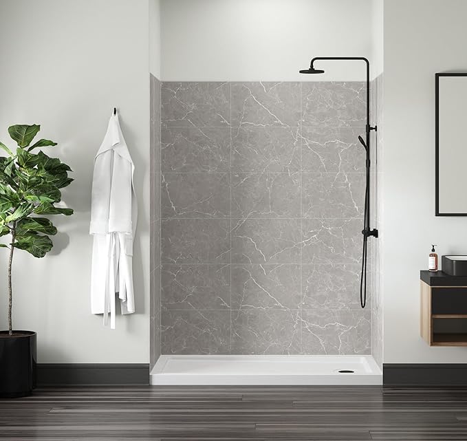 Miseno MSW786036 Readyset 78" X 60" X 36" Five Panel Alcove Shower Wall Kit - Image 5