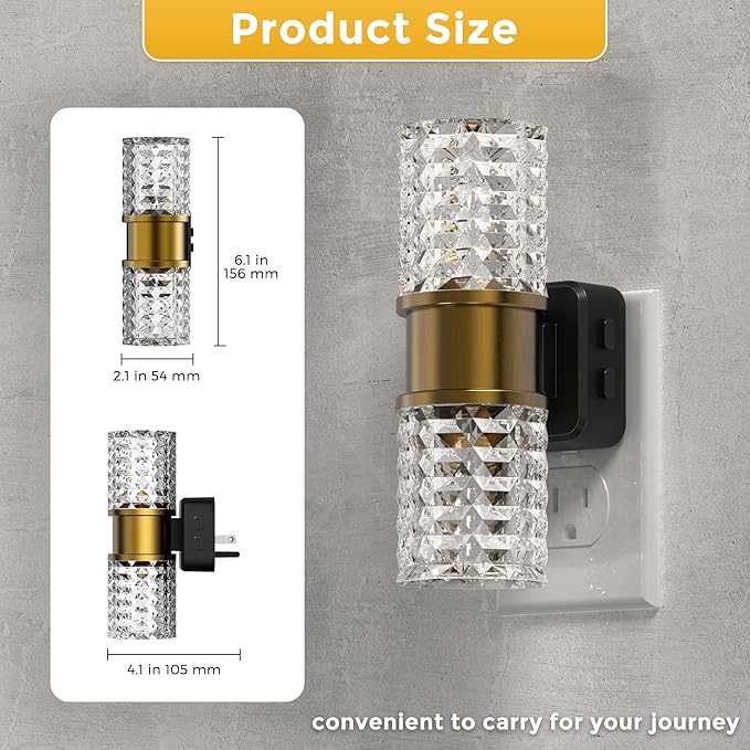 L LOHAS LED Night Light, Dimmable Night Lights Plug into Wall, 2 Pack 0-100LM - Image 7