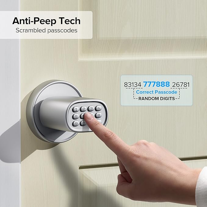 ThorBolt Door Lock Knob with Keypad Keyless Entry Door Knob Electric Coded - Image 7