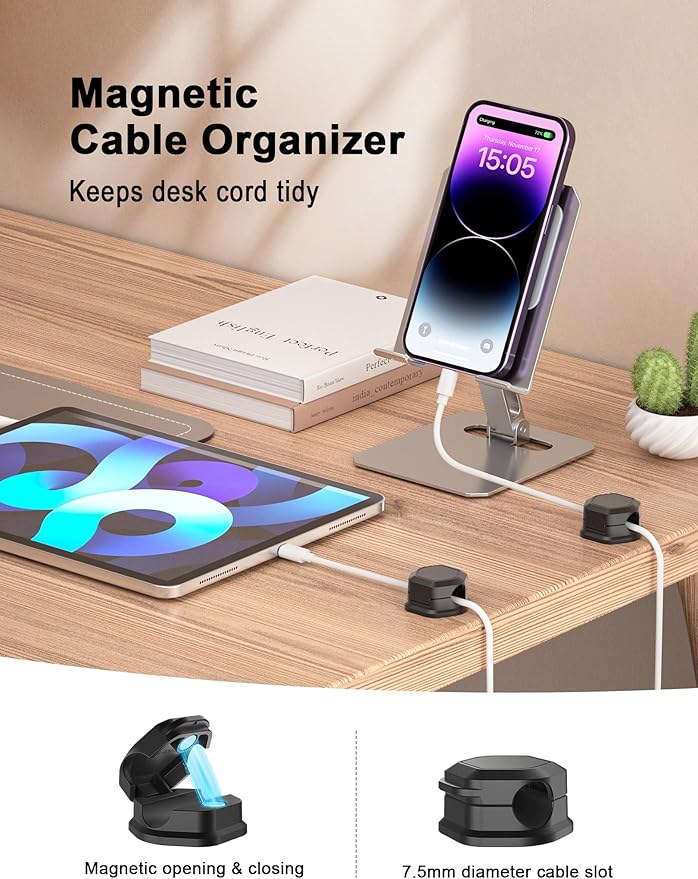 14 Pack Magnetic Cord Organizer - Image 2