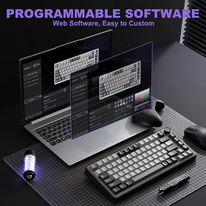 YUNZII B75 PRO Wireless Mechanical Keyboard, 75% Layout - Image 6