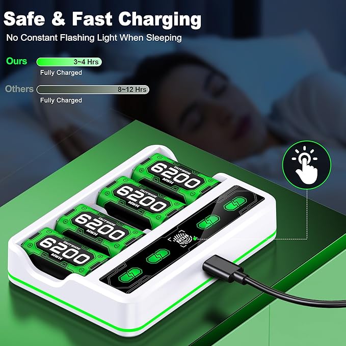 Upgraded Fast Charging Rechargeable Battery Packs - Image 3