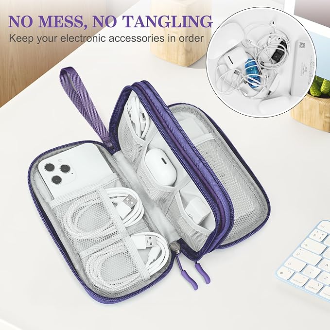FYY Electronic Organizer, Travel Cable Organizer Bag Pouch Electronic - Image 5