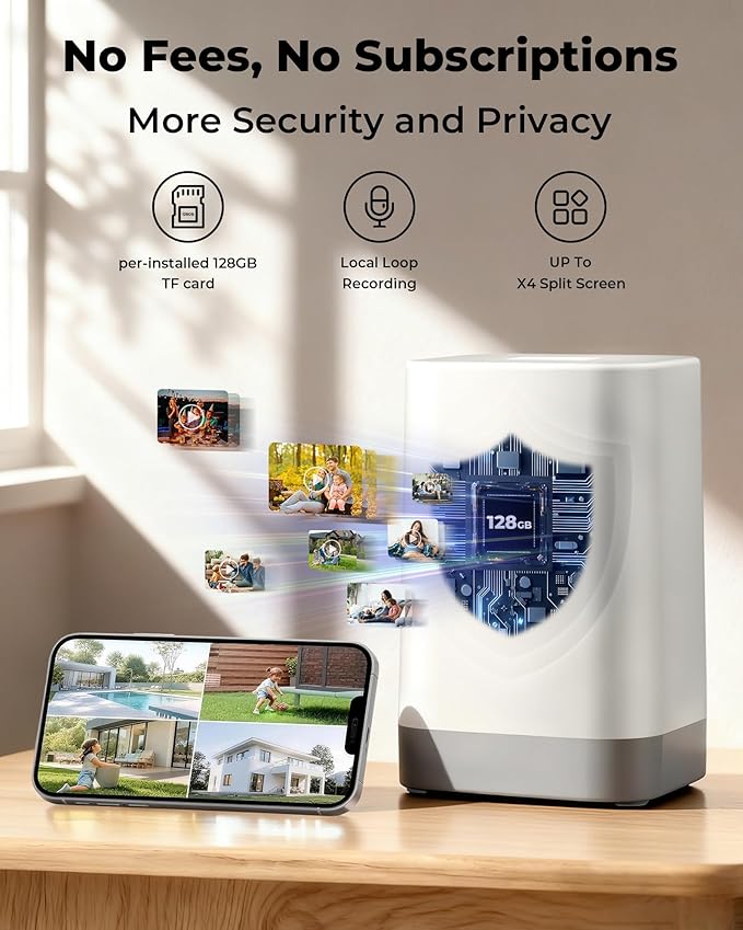 Security Cameras Wireless Outdoor 5G& 2.4G, No Subscription, 2 Cam-Kit - Image 2