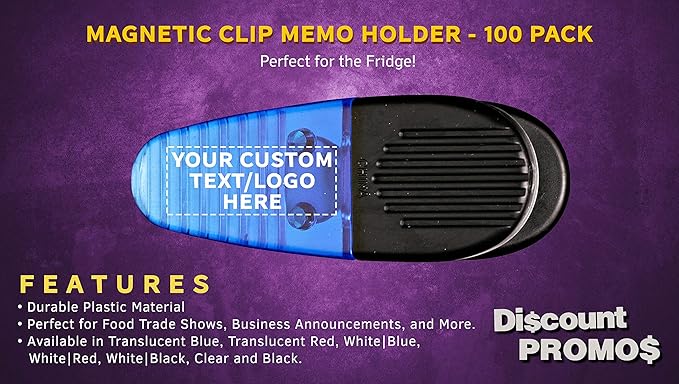 100 Magnetic Memo Holders Set - Image 2