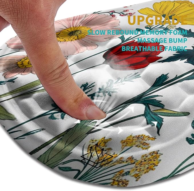 Hokafenle Ergonomic Mouse Pad Wrist Support, Wrist Rest Mousepad - Image 2