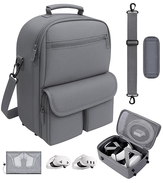 YRXVW Large Carrying Case for Meta Quest 3S/3/2, Compatible by YRXVW
