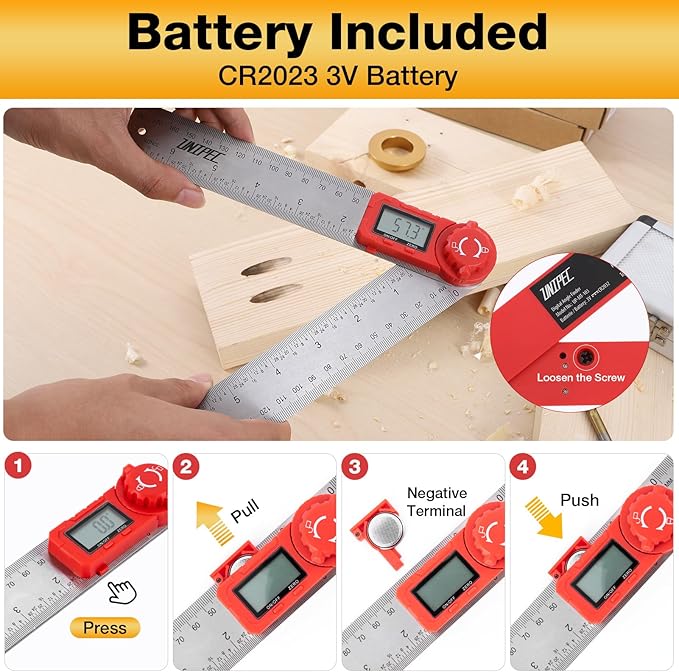 UNIPEC Digital Angle Finder Protractor, Angle Finder Ruler, Stainless steel - Image 3