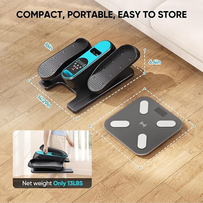Dripex Under Desk Elliptical Machine, Electric Leg Exerciser While Sitting - Image 8