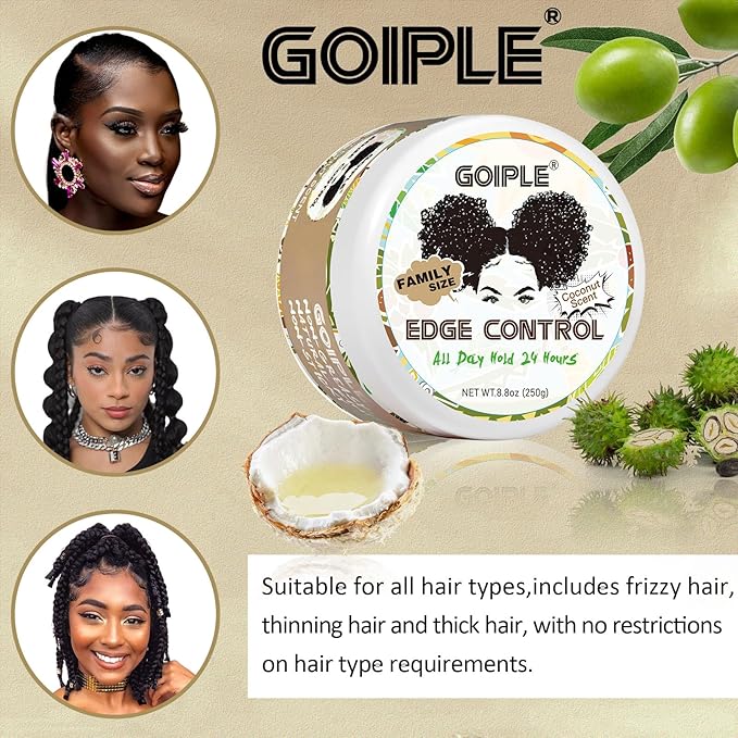 8.8 OZ Edge Control Wax for Women Strong Hold Non-greasy Edge Control Smoother - Image 7