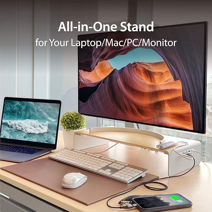 j5create Wooden Monitor Stand - Image 2