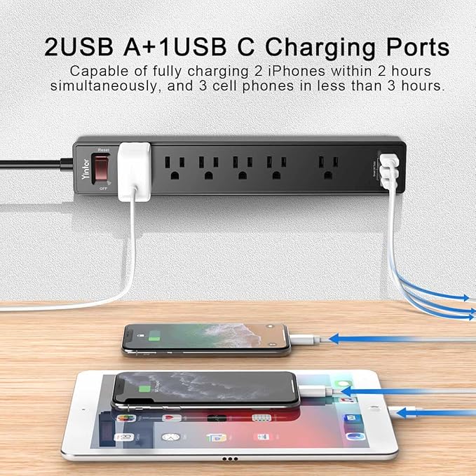 15Ft Power Strip Surge Protector - Image 3