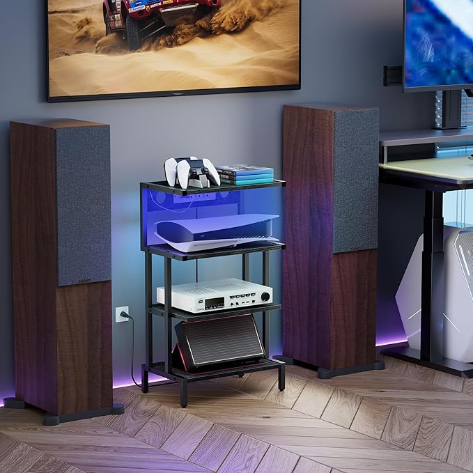 Aquzee Game Console Shelf, 4-Tier Video Gaming Consoles Stand - Image 4