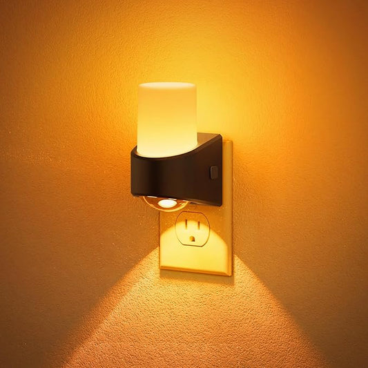 JandCase Amber Night Lights Plug into Wall, Decorative Night Light by JandCase