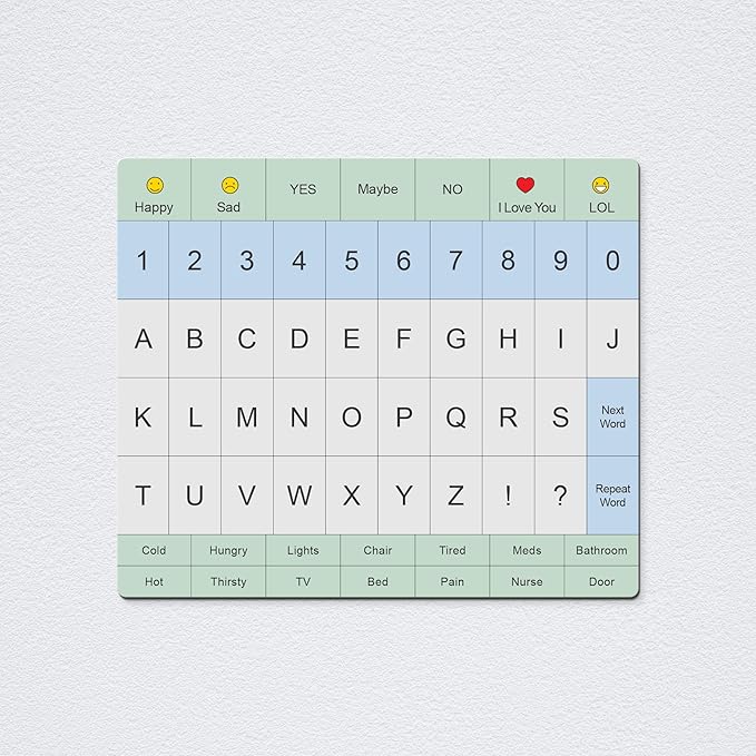 Communication Board For Adults- Non-Slip, Portable Letter Chart for Non-Verbal - Image 9