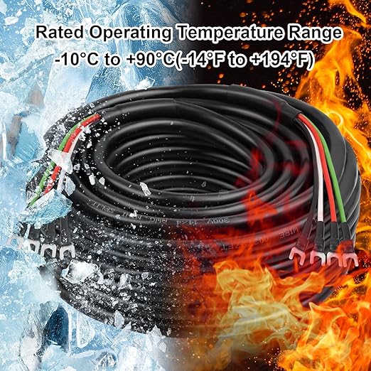 MOOKEERF 14/4 AWG Mini-Split Cable - 100FT 14 AWG 4 Conductor Control Cable - Image 5