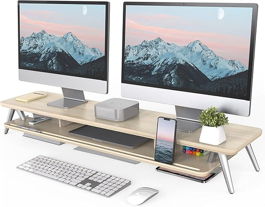 Fenge Dual Monitor Stand, Monitor Stands Riser by Fenge